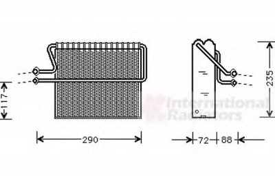 VAN WEZEL 4300v004 -  Испаритель, кондиционер